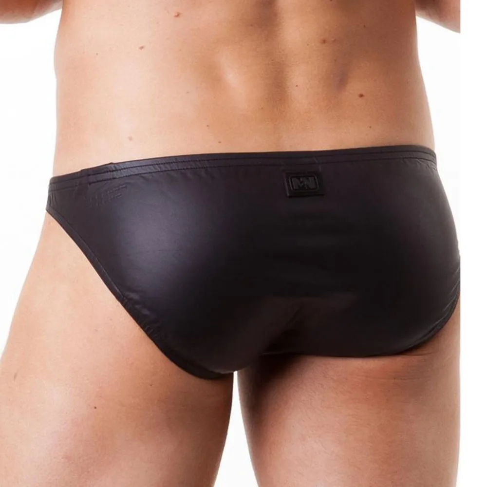 Блестящее нижнее белье из искусственной кожи Мужская сексуальная Сумочка для