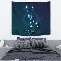 taurus zodiac wall tapestry 3d printed tapestrying rectangular home decor wall hanging