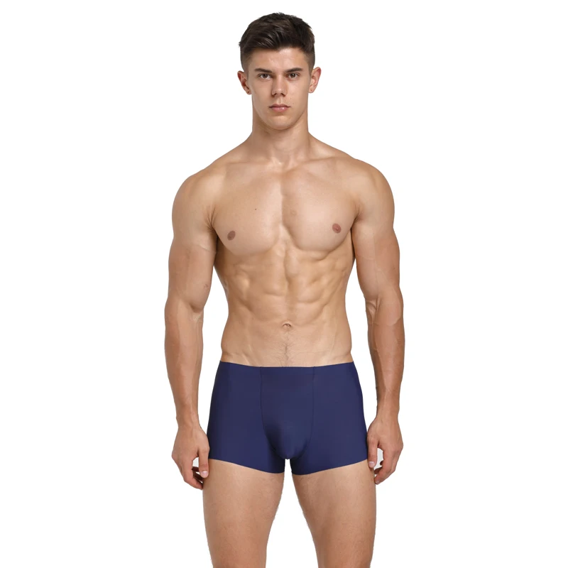 

4 PCS/Lot men Underwear Seamless Men Boxers Luxury Silk Antibacterial Boxers Boxer Spandex 3D Crotch Boxer Nylon Shorts