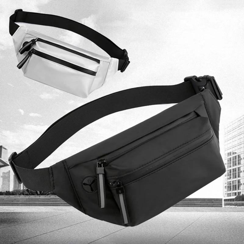 

2021 New Waist Bag Fanny Pack Unisex Waterproof Chest Pack Outdoor Sports Crossbody Bag Casual Travel Bum Belt Bags Male Nylon