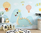 Фотообои самоклеящиеся, в стиле ретро, с изображением динозавра, для спальни, водостойкие