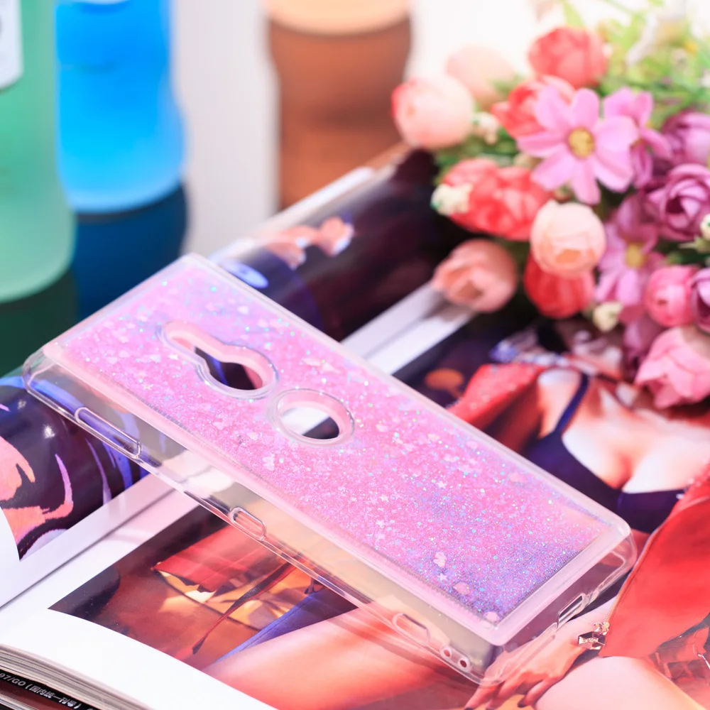 Блестящий чехол для Sony Xperia XZ2 XZ 2 Bling Dynamic Liquid Quicksand телефона H8296 H8216 H8266 H8276 H 8296 8216 8266 |