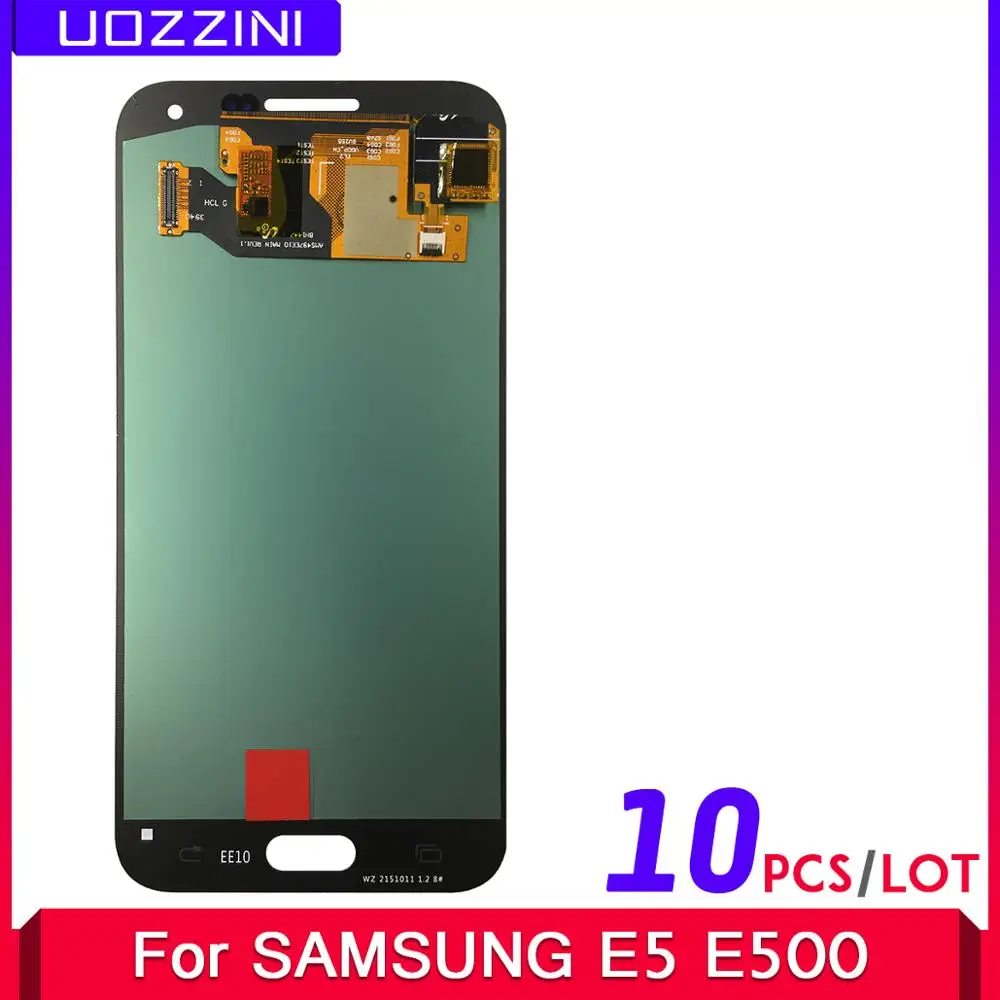 10 Шт./Набор 100% Супер AMOLED ЖК-дисплей для Samsung Galaxy E5 E500 E500F E500H E500M Сборка с сенсорным экраном