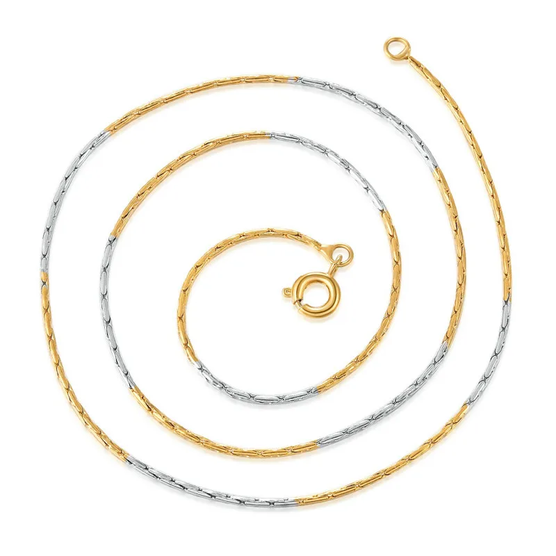 Модное ожерелье для женщин и мужчин BNK Золотая слюнятая цепь звеньевая модная