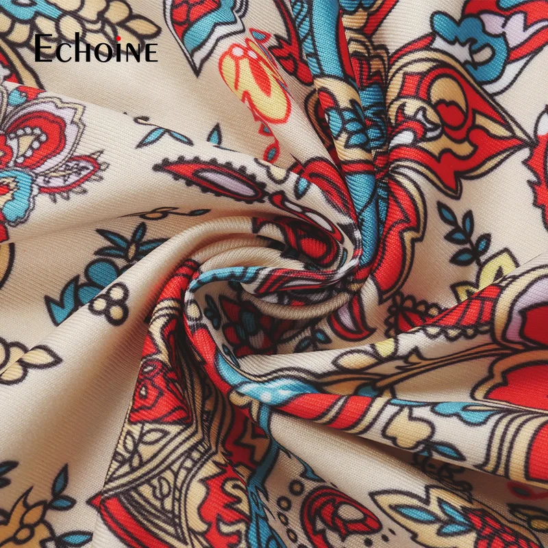 

Echoine Autumn Winter Women Vintage Print High flexibility Long Sleeve Hedging Backless Jumpsuit Streetwear Party Outfits Romper