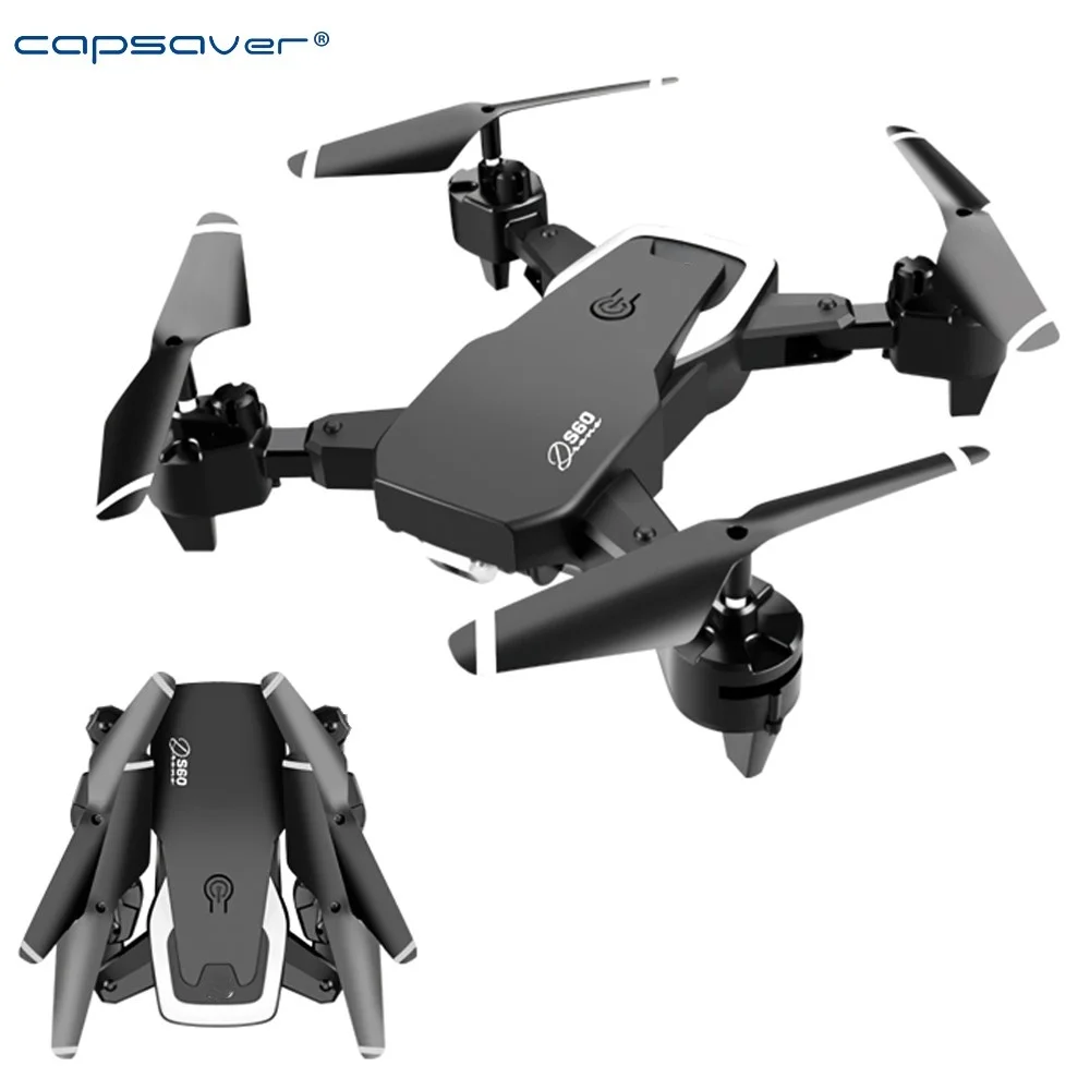 

capsaver 4K HD Drone Remote Control Airframe Photography Folding UAV Four Axis Aircraft 1600M with Battery Dual Camera for Video