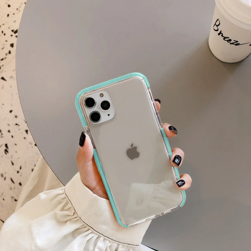 Противоударный карамельный цвет чехол для телефона для iPhone 11 11Pro Max XR XS X XS Max 7 8 6 6S Plus мягкая прозрачная задняя крышка capa - Цвет: T4