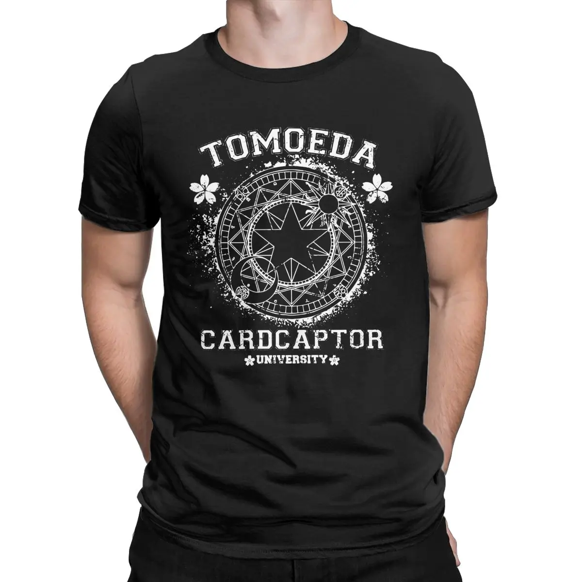 

Футболка Tomoeda Cardcaptor University Cardcaptor Sakura для мужчин и женщин 100% хлопок смешные футболки Аниме футболки летняя одежда