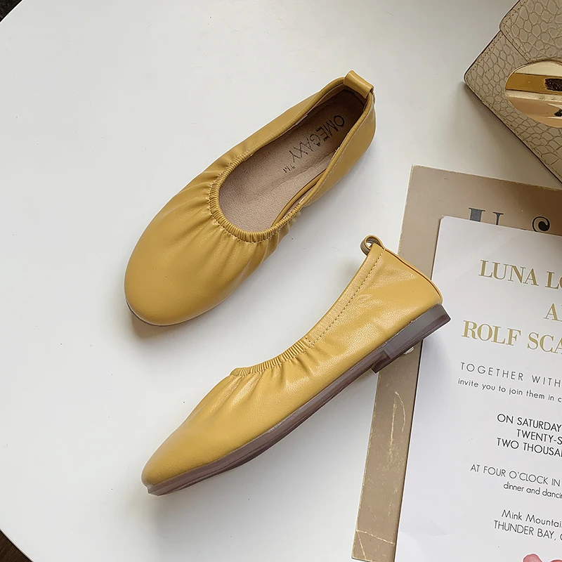 2020 женские балетки на плоской подошве женская обувь из искусственной кожи с