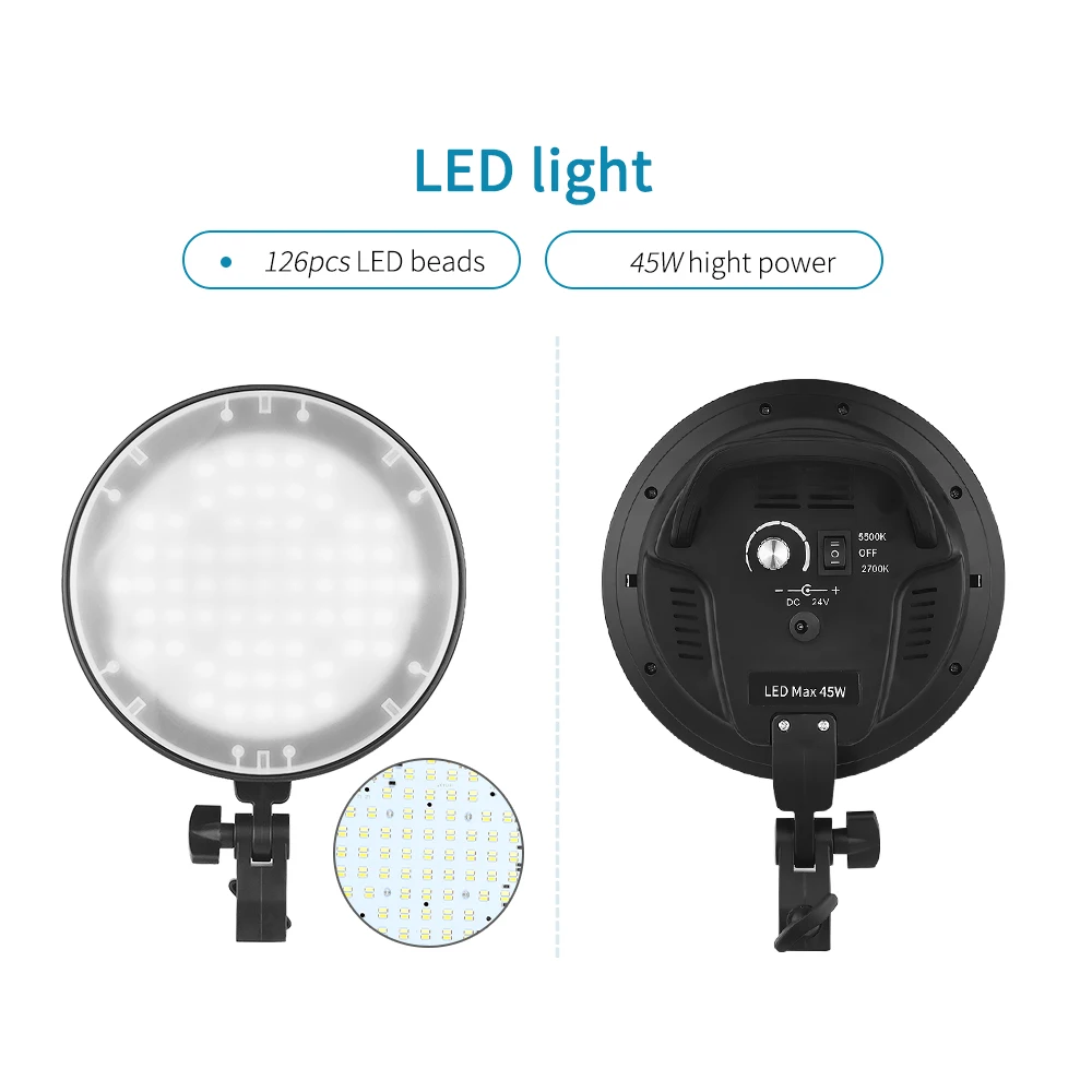 Andoer 3 шт. комплект софтбоксов для студийной фотосъемки светодиодный светильник