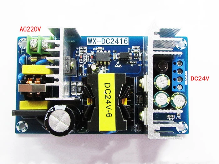 High-power Industrial Power Module Bare Board Switching Supply DC WX-DC2416 24V6A | Электроника