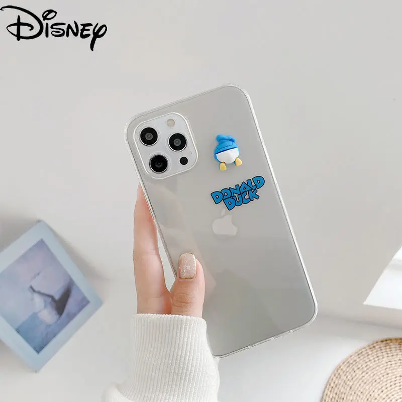 

Disney 3D Donald Duck Creative Girl Phone Case for iPhone6S/7/8P/X/XR/XS/XSMAX/11/12Pro/12mini/11promax/se Couple Phone Cover