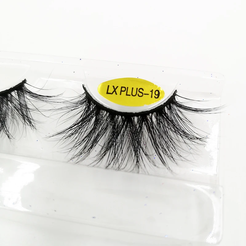 LXPLUS-19 3d норковые ресницы искусственные с индивидуальные коробки 5d 25 мм норковые ресницы Полосы Натуральные объемные wispy ресницы из натуральной норки Короткие Длинные оптовые продажи - Цвет: LXPLUS-19