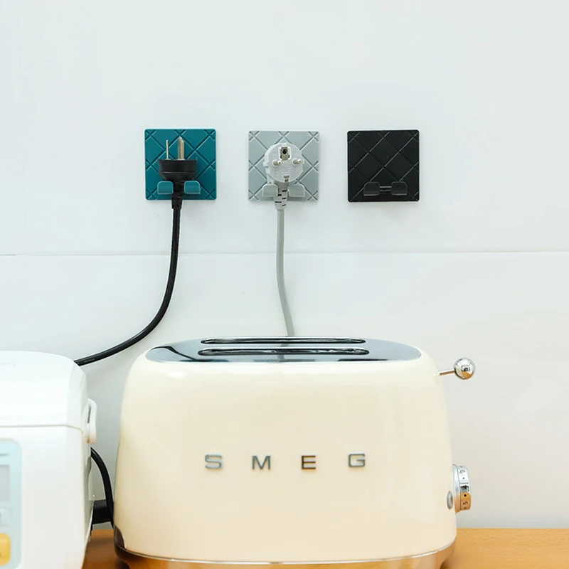 Складной Кухня вешалка заглушка держатель Органайзер разъем шнур питания для