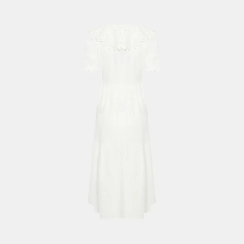 

Summer Dress Female Solid Midi Dress Button Casual Dress Women Patchwork Short Sleeve Loose Dresses Summer 2021 Ladies party