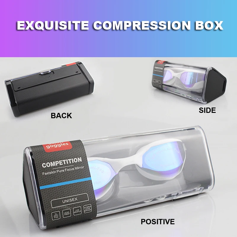 

New Profession Racing Swimming Goggles Plating Waterproof UV Protection Competition Anti-Fog Glasses Outdoor Match Eyeglasses