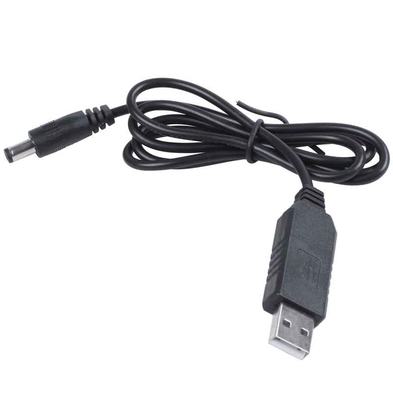 USB DC 5V к 12V 2 1mm X 5 5mm модуль конвертер баррель мужской разъем кабеля питания кабель-1M