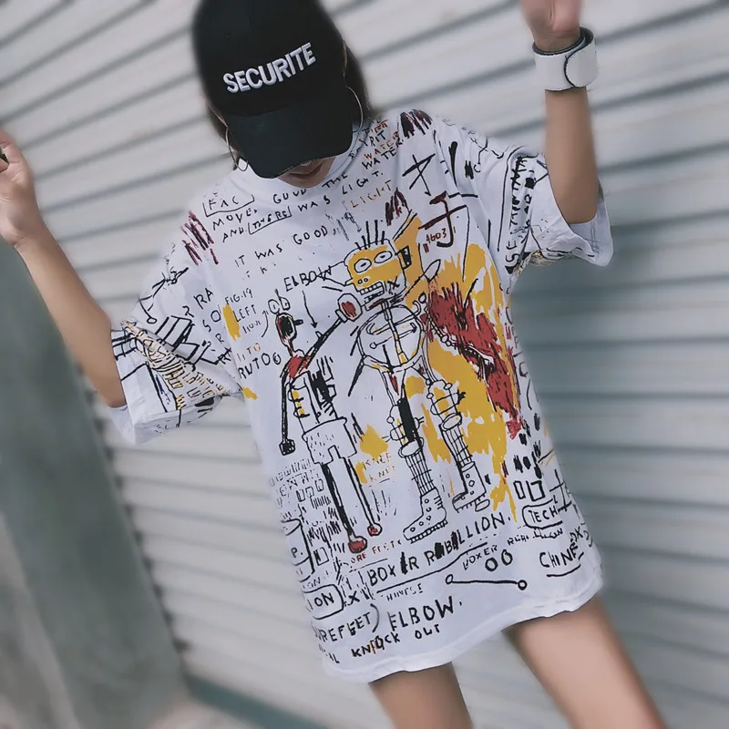 Футболка женская с коротким рукавом летняя большого размера|Футболки| |