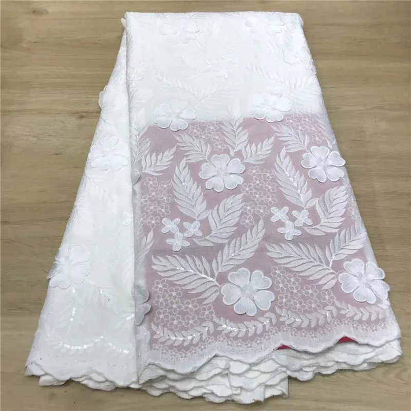 2020 французская кружевная ткань Белый Свадебный высококачественный африканский