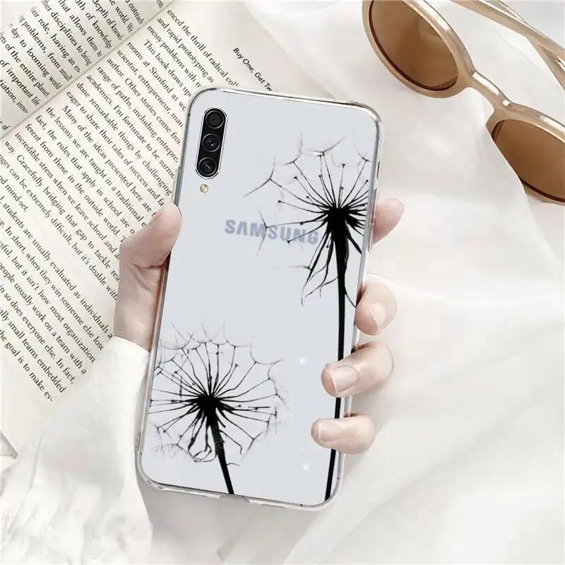 

Dandelion plant leaves Phone Case Transparent for Samsung s9 s10 s20 Huawei honor P20 P30 P40 xiaomi note mi 8 9 pro lite plus