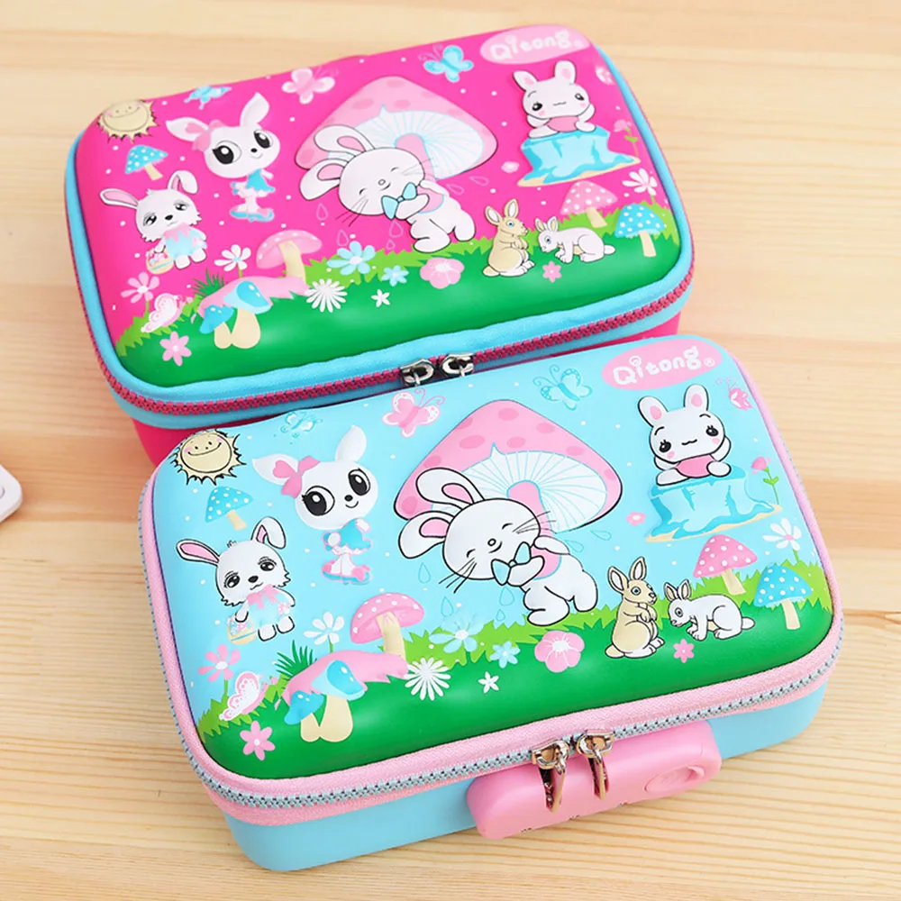 Большие EVA штрафы коробки замка в Корейском стиле Kawaii школьный Карандаш Чехол для