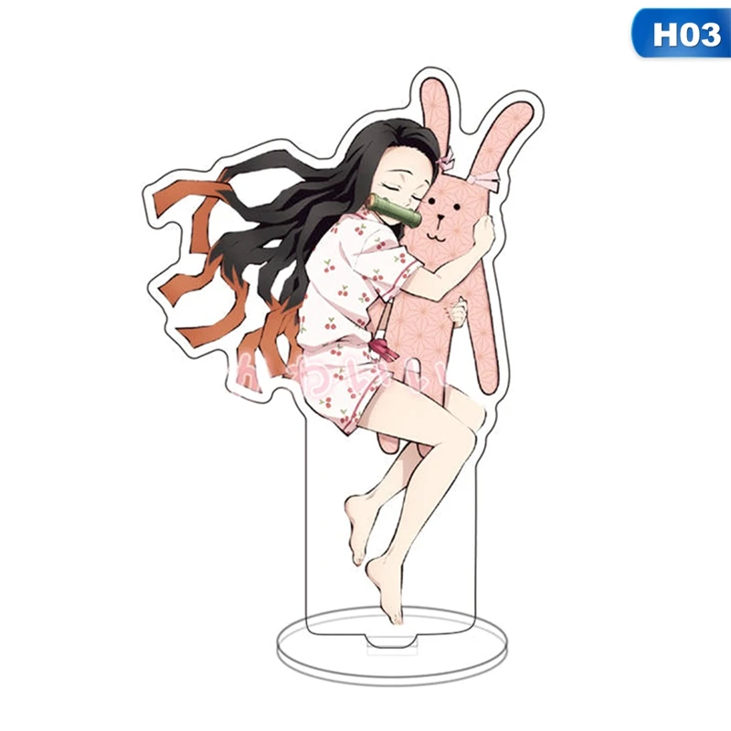 15 см аниме Demon Slayer: Kimetsu no Yaiba Kamado Tanjirou Nezuko акриловые фигурки Модель стенд игрушки