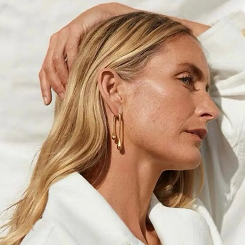 2020 New Female Half Crescent Chic Minimalist Classic Alloy Elegant Hoop Earrings for Women Girl Wedding Party Travel Jewelry | Украшения и