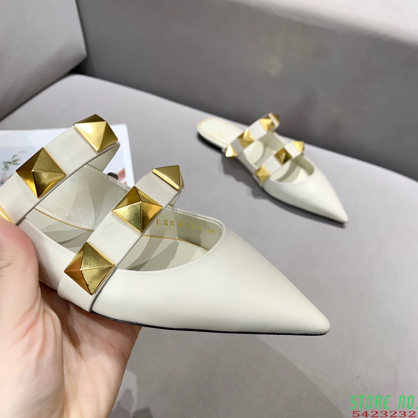 

Women's Elegant Mules Woman Casual Slippers 2021 Ladies Low Heels Fashion Female Pointed Toe Shoes Women Candy Colors Footwear