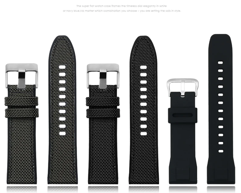 Нейлон силиконовый ремешок для часов для PRW-6600Y PRW-50Y PRW-650 ремешки водонепроницаемый спортивный ремешок