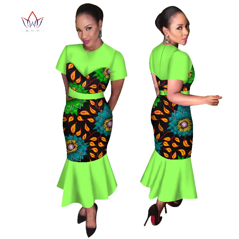 Плюс Размеры летние платья женские 2017 Традиционные Африканские модные Костюмы