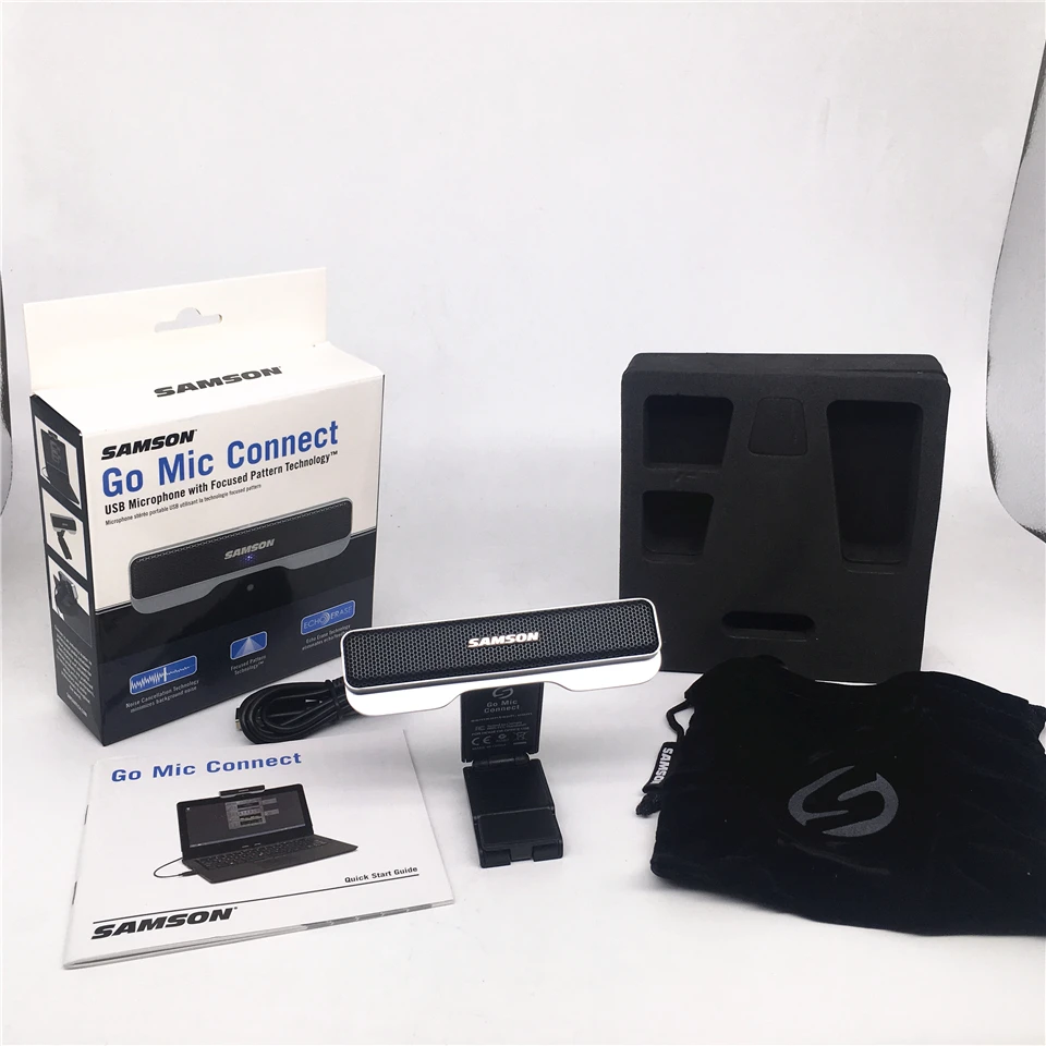 Samson Go Mic подключение Usb микрофон с сфокусированным рисунком технологии для Skype Facebook Google Hangouts бизнес-связи