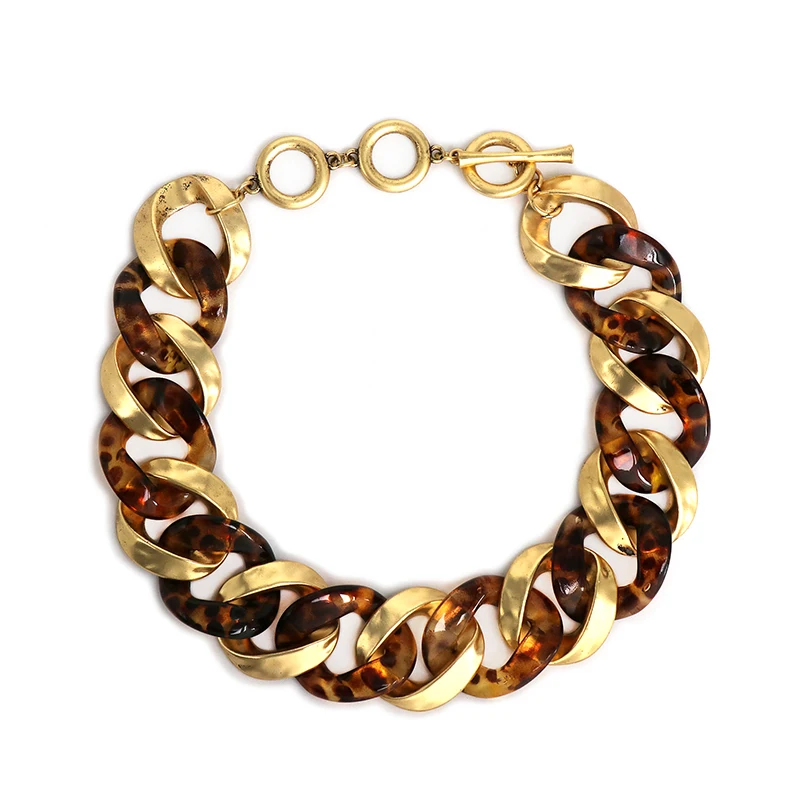 Женское Ожерелье и браслеты FASHIONSNOOPS ZA золотистого цвета Модные металлические