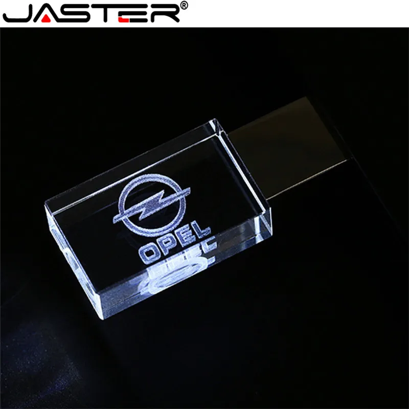 JASTER OPEL crystal+ металлический USB флеш-накопитель 4 ГБ 8 ГБ 16 ГБ 32 ГБ 64 ГБ 128 Гб Внешняя карта памяти u диск