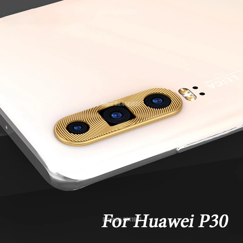 Gold Защита объектива камеры для huawei P30 Lite P30 Pro P30 Защитная крышка для объектива кольца для huawei mate 30 Lite Pro металлическое кольцо с покрытием - Цвет: Gold