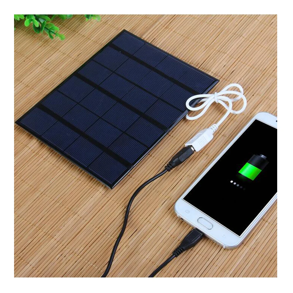 Портативное зарядное устройство USB на солнечной батарее 5 В 3 Вт для смартфона
