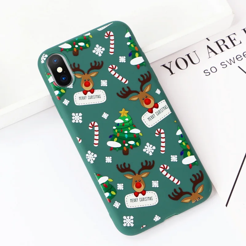 Рождественский чехол для Samsung Galaxy A10 A20 A30 A50 A50S A30S мягкий матовый милый