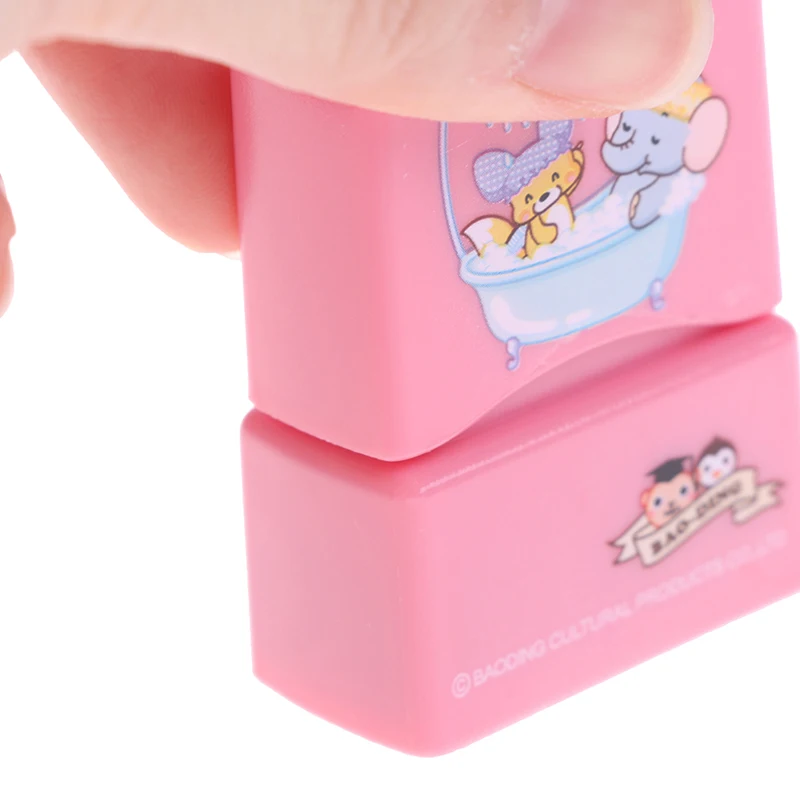 

1pc Baby Name Stamp DIY For Children Name Seal Student Clothes Chapter Security Name Stamp Carve Patterns Yourself