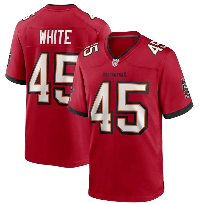 

IN-STOCK Buccaneers #12 14 45 87 AMERICAN FOOTBALL JERSEYS SHIRT