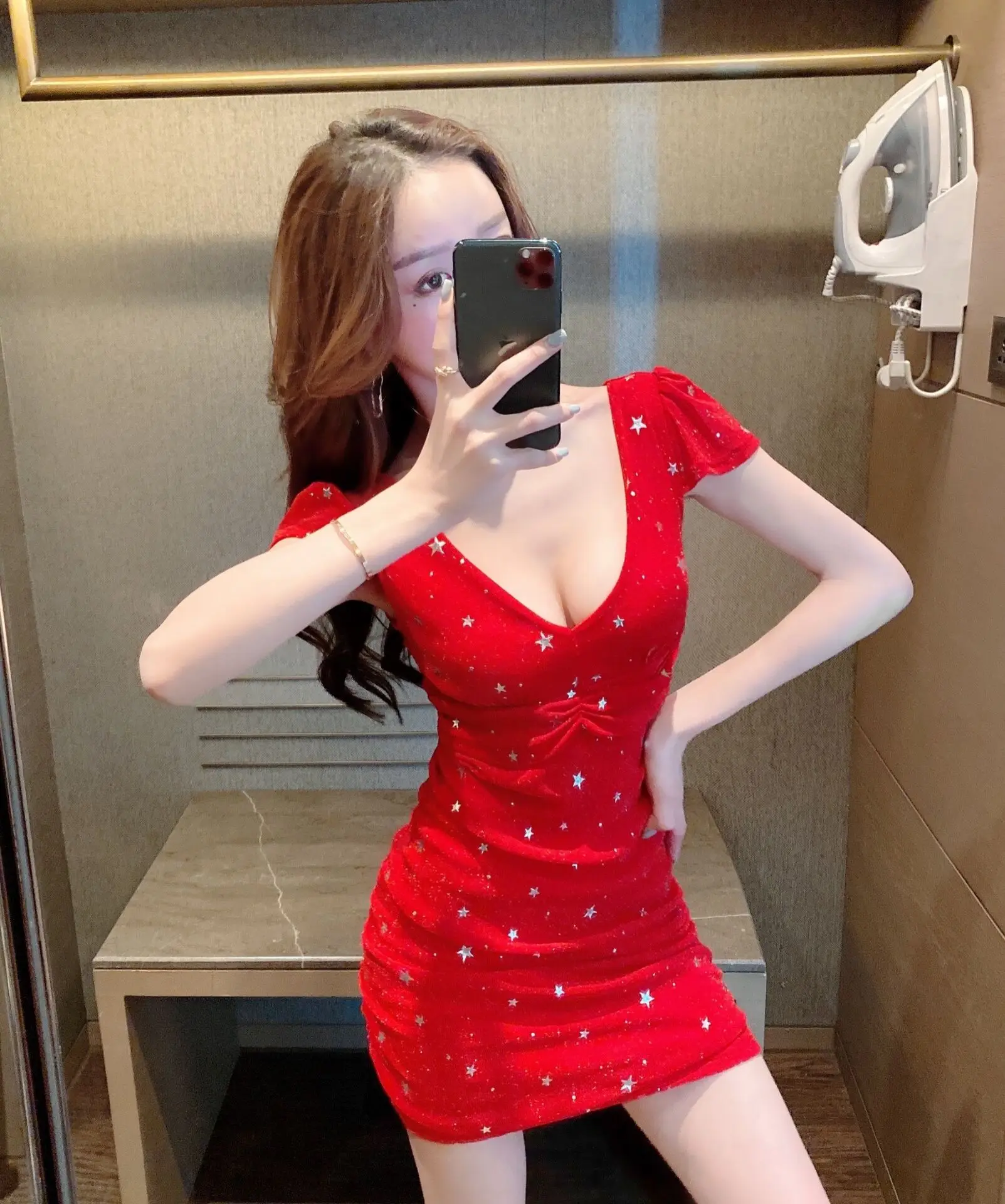 Соблазнительное платье для ночного клуба новинка 2020 осенне зимний Облегающий