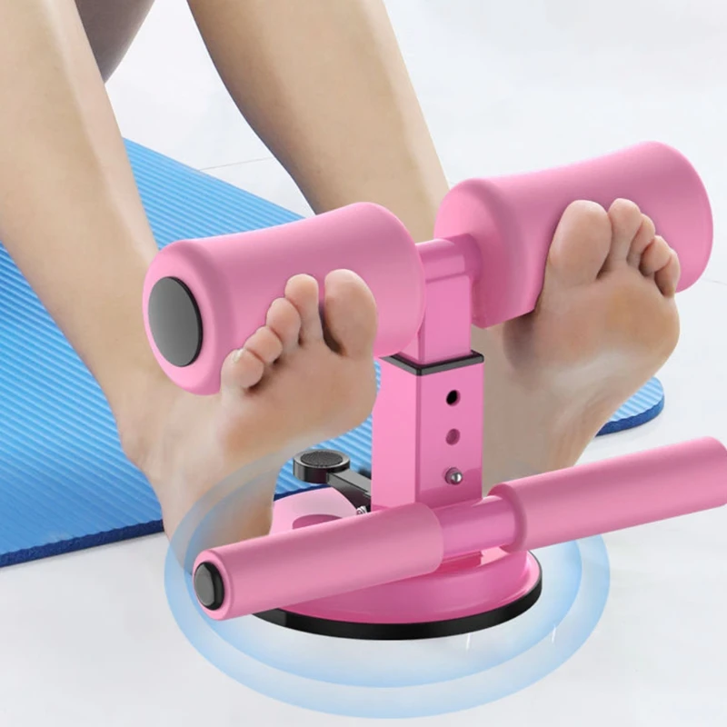 Ferramenta de Treinamento Multifunction Ajustável Sit-ups Abdominal Máquina Sit-up Barra Piso Assistente Exercício Tornozelo G92f