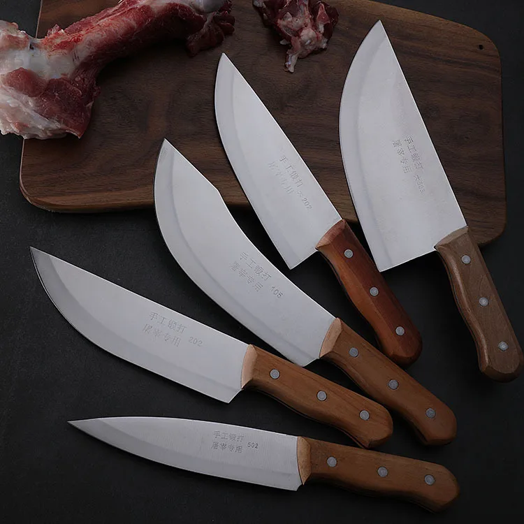 Кованый нож из нержавеющей стали для обвалки резки мяса специальный уничтожения