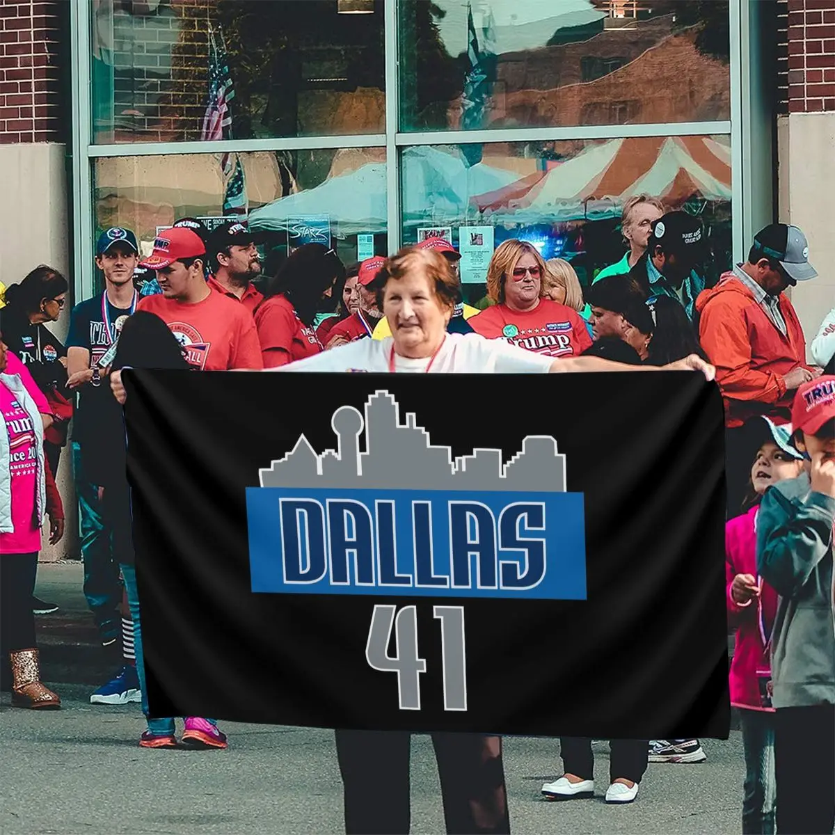 Dirk Nowitzki номер 41 Даллас Маверик 21 1 Hisper Harajuku Top Rock Cute Flag|Флаги баннеры и аксессуары| |