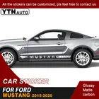 Наклейки на боковой кузов автомобиля, графические виниловые наклейки в полоску для гоночных автомобилей Ford Mustang 2015 2016 2017 2018 2019 2020, наклейки на заказ