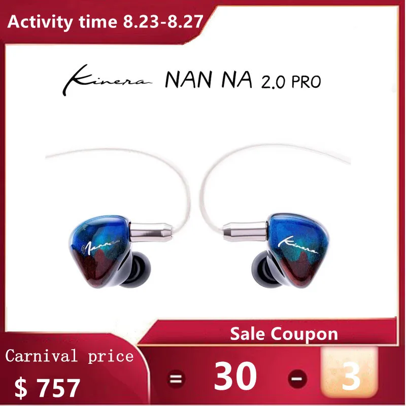 Внутриканальные наушники KINERA NAN NA 2 0 Pro 2EST + 1DD 1BA Hi Fi вкладыши с монитором DJ и