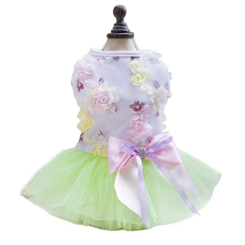 

Dog Lace Princess Skirt Pet Luxury Bow Dress Tutu Dress Sweet Puppy Dog Skirt Drop shipping