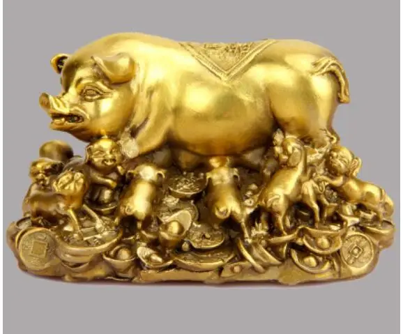 

Медная резьба подарки животные розыгрыш Знаки зодиака Iwanjai Wan Martin Зодиак Животные бутик украшение для дома кукла свадьба