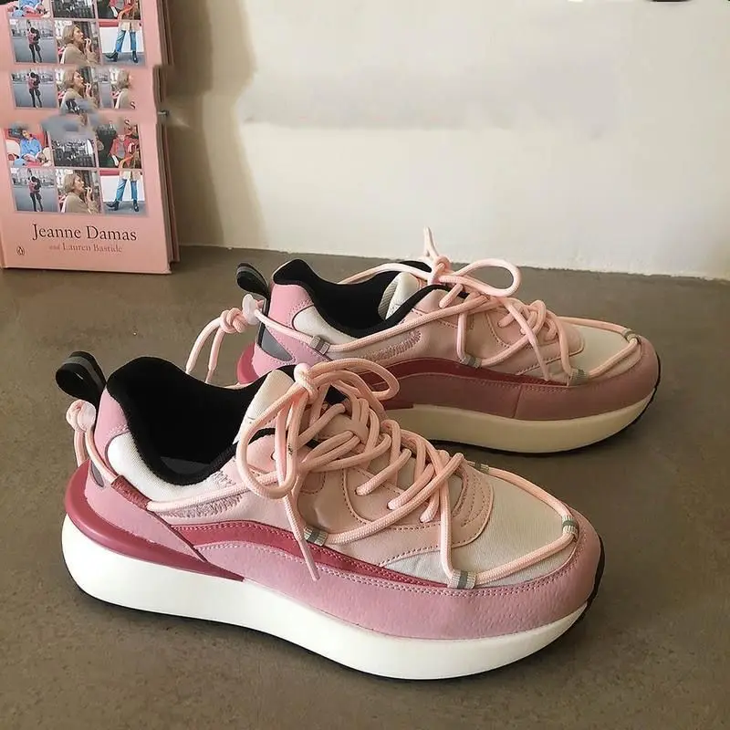 

Spring and autumn Fashion Women New Casual Lace-up shoes Girls Non-slip sports shoes Zapatos De Mujer Tenis Zapatillas