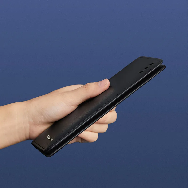 WILLIAMPOLO Men's Wallet Long Genuine Leather Card Wallets Luxury Design Slim Purse For Male New With Gift Box PL205262