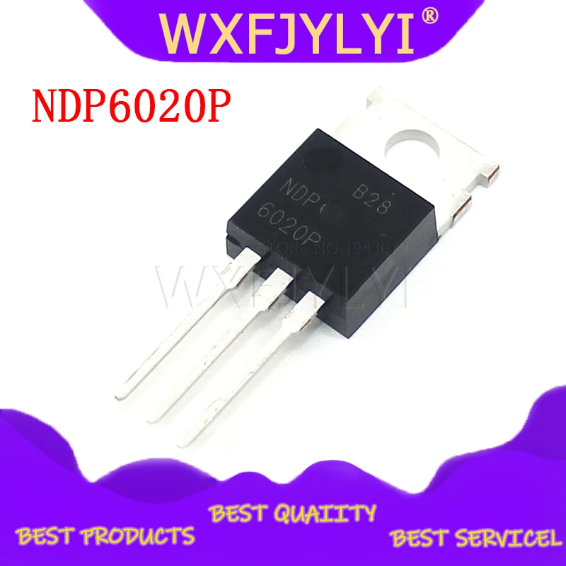 10 шт./лот NDP6020P NDP6020 MOSFET P-CH 20V 24A TO-220 | Электронные компоненты и принадлежности
