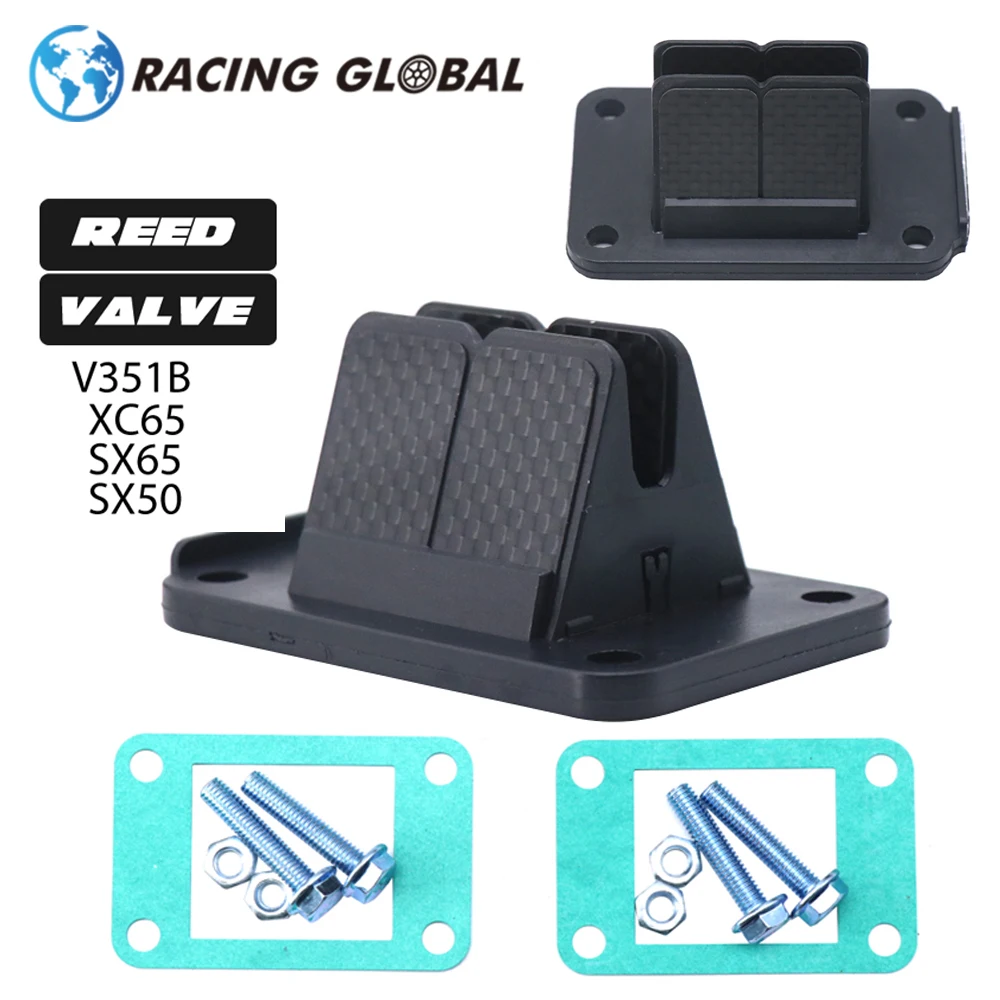 

ALCON-Racing Motorcycle VForce3 V351B Reed Valve Set Carbon Fiber Reed Valve For XC65 SX65 SX50 For VForce3 V351B